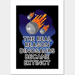 Why dinosaurs went extinct. Posters and Art